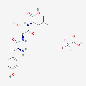 molecular formula C20H28F3N3O8 B12431632 Tyroserleutide (TFA) 