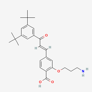 molecular formula C27H35NO4 B12431634 Ch55-O-C3-NH2 