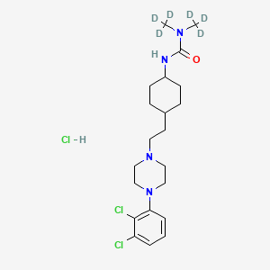 molecular formula C21H33Cl3N4O B12431692 Cariprazine-d6 (hydrochloride) 