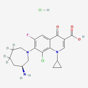 molecular formula C19H22Cl2FN3O3 B12431715 Besifloxacin-d4 Hydrochloride 