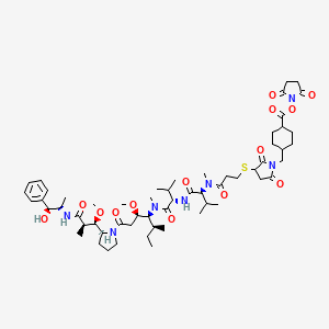 molecular formula C58H89N7O14S B12431736 Mmae-smcc 