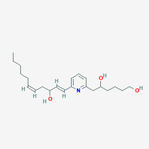 molecular formula C22H35NO3 B1243174 6-[6-[(1E,5Z)-3-hydroxyundeca-1,5-dienyl]pyridin-2-yl]hexane-1,5-diol 