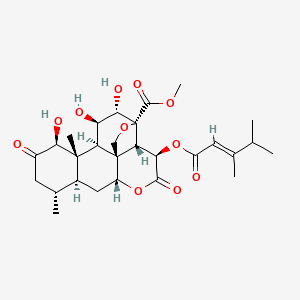 molecular formula C28H38O11 B1243178 Bruceanol E 