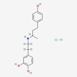 molecular formula C18H24ClNO3 B12431793 rac Dobutamine-d4 Hydrochloride 
