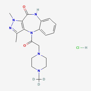 molecular formula C19H25ClN6O2 B12431800 Zolenzepine-d3 (dihydrochloride) 