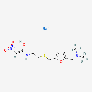 molecular formula C12H19N3NaO4S B12431824 Demethylamino Ranitidine acetamide-d6 (sodium) 