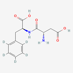 molecular formula C13H16N2O5 B12431826 L-Aspartyl-L-phenylalanine-d5 
