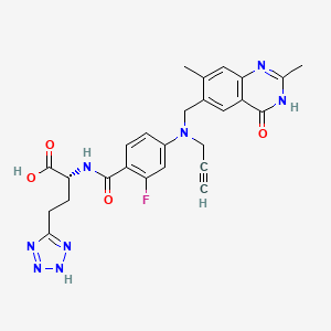 molecular formula C26H25FN8O4 B12431839 (R)-Plevitrexed CAS No. 153537-74-7