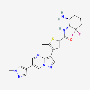 molecular formula C22H23F2N7OS B12431871 MARK-IN-1 CAS No. 1109283-93-3