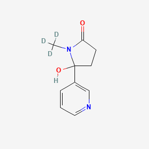 molecular formula C10H12N2O2 B12431875 N-Methyl-gamma-oxo-3-pyridinebutanamide-d3 