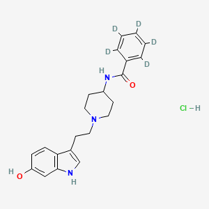 molecular formula C22H26ClN3O2 B12431897 6-Hydroxyindoramin-d5 Hydrochloride 