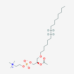 1-Palmityl-2-O-acetyl-3-glyceryl phosphorylcholine-d4
