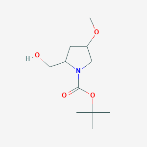 molecular formula C11H21NO4 B12431972 Tert-butyl 2-(hydroxymethyl)-4-methoxypyrrolidine-1-carboxylate 