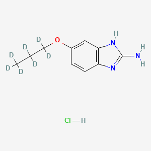molecular formula C10H14ClN3O B12431987 N-(Demethyl formate) Oxibendazole-d7 (hydrochloride) 