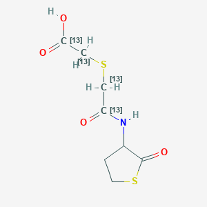 molecular formula C8H11NO4S2 B12432074 Erdosteine-13C4 