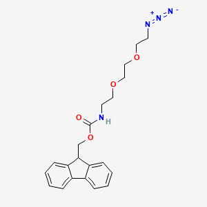 molecular formula C21H24N4O4 B12432077 Fmoc-N-amido-PEG2-azide 