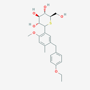 molecular formula C23H30O6S B12432091 (3R,4R,5S,6R)-2-[5-[(4-ethoxyphenyl)methyl]-2-methoxy-4-methylphenyl]-6-(hydroxymethyl)thiane-3,4,5-triol 