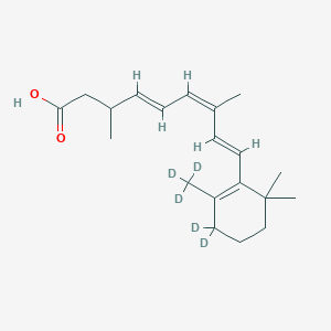 molecular formula C20H30O2 B12432098 9-cis-13,14-Dihydro 13-methylretinoic acid-d5 