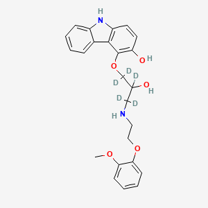 molecular formula C24H26N2O5 B12432149 3-Hydroxy Carvedilol-d5 
