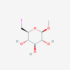 molecular formula C7H13IO5 B12432165 Methyl 6-deoxy-6-iodo-beta-D-glucopyranoside 