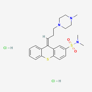 molecular formula C23H29N3O2S2 B1243219 Thiothixene CAS No. 49746-04-5
