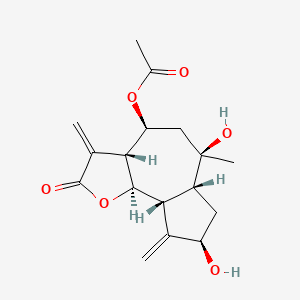 molecular formula C17H22O6 B1243223 Borenolide 
