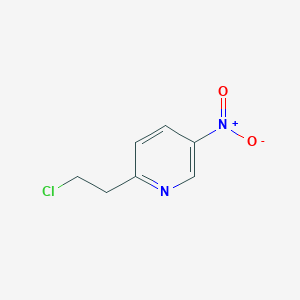 molecular formula C7H7ClN2O2 B12432317 2-(2-Chloroethyl)-5-nitropyridine 
