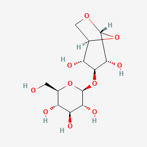 molecular formula C12H20O10 B12432344 (2S,3R,4S,5S,6R)-2-[[(1R,2R,3S,4R,5R)-2,4-dihydroxy-6,8-dioxabicyclo[3.2.1]octan-3-yl]oxy]-6-(hydroxymethyl)oxane-3,4,5-triol 