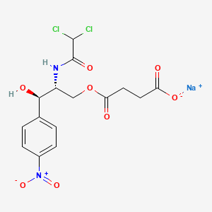 molecular formula C15H15Cl2N2NaO8 B12432351 Chloramphenicol succinate (sodium) 