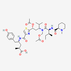 molecular formula C40H59N5O10S B12432376 Tubulysin I 