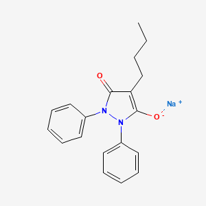 molecular formula C19H19N2NaO2 B12432396 Phenylbutazone sodium salt CAS No. 22276-61-5
