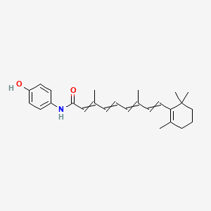 molecular formula C26H33NO2 B12432476 N-(4-hydroxyphenyl)-3,7-dimethyl-9-(2,6,6-trimethyl-1-cyclohexenyl)nona-2,4,6,8-tetraenamide 