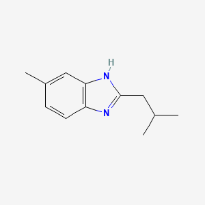 molecular formula C12H16N2 B12432481 2-Isobutyl-6-methyl-1H-benzo[d]imidazole 