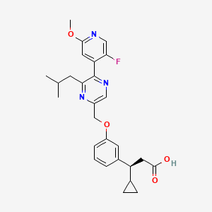 molecular formula C27H30FN3O4 B12432513 GPR40 agonist 1 