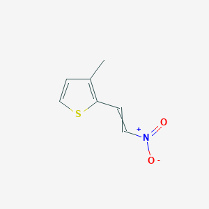 molecular formula C7H7NO2S B12432521 3-methyl-2-[(1E)-2-nitroethenyl]thiophene 