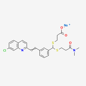molecular formula C26H26ClN2NaO3S2 B12432529 MK-571-d6SodiumSalt 