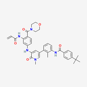 molecular formula C38H41N5O5 B12432557 Chmfl-btk-01 