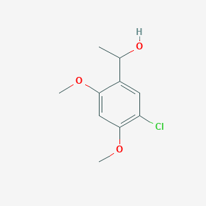 molecular formula C10H13ClO3 B12432599 1-(5-Chloro-2,4-dimethoxyphenyl)ethan-1-ol 