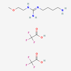 molecular formula C12H22F6N4O5 B12432602 hDDAH-1-IN-1 TFA 