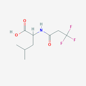 molecular formula C9H14F3NO3 B12432615 (3,3,3-Trifluoropropanoyl)leucine 