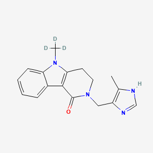 molecular formula C17H18N4O B12432685 Alosetron-d3 