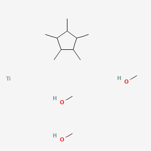 molecular formula C13H32O3Ti B12432704 Methanol;1,2,3,4,5-pentamethylcyclopentane;titanium 