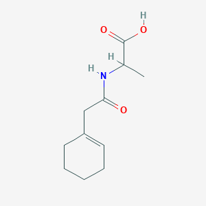 molecular formula C11H17NO3 B12432736 2-[2-(Cyclohex-1-en-1-yl)acetamido]propanoic acid 