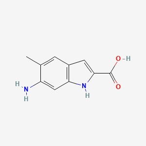 molecular formula C10H10N2O2 B12432762 6-amino-5-methyl-1H-indole-2-carboxylic acid 