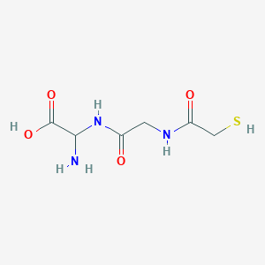 molecular formula C6H11N3O4S B12432776 Amino[2-(2-sulfanylacetamido)acetamido]acetic acid 