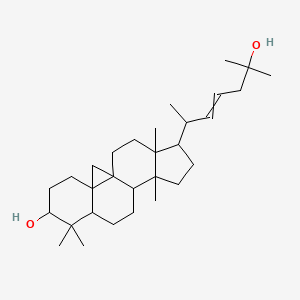 molecular formula C30H50O2 B12432801 15-(6-Hydroxy-6-methylhept-3-en-2-yl)-7,7,12,16-tetramethylpentacyclo[9.7.0.01,3.03,8.012,16]octadecan-6-ol 