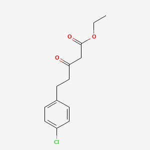 molecular formula C13H15ClO3 B12432820 Ethyl 5-(4-chlorophenyl)-3-oxopentanoate 