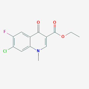 molecular formula C13H11ClFNO3 B12432823 Ethyl 7-chloro-6-fluoro-1-methyl-4-oxoquinoline-3-carboxylate 