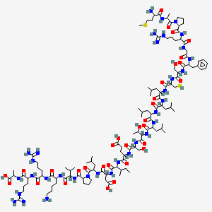 molecular formula C119H204N34O32S2 B12432843 H-DL-Met-DL-Ala-DL-Pro-DL-Arg-Gly-DL-Phe-DL-Ser-DL-Cys-DL-Leu-DL-Leu-DL-Leu-DL-Leu-DL-xiThr-DL-Ser-DL-Glu-DL-xiIle-DL-Asp-DL-Leu-DL-Pro-DL-Val-DL-Lys-DL-Arg-DL-Arg-DL-Ala-OH 