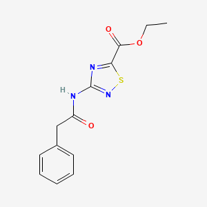 molecular formula C13H13N3O3S B12432854 Ethyl3-benzenethioamido-1,2,4-thiadiazole-5-carboxylate 